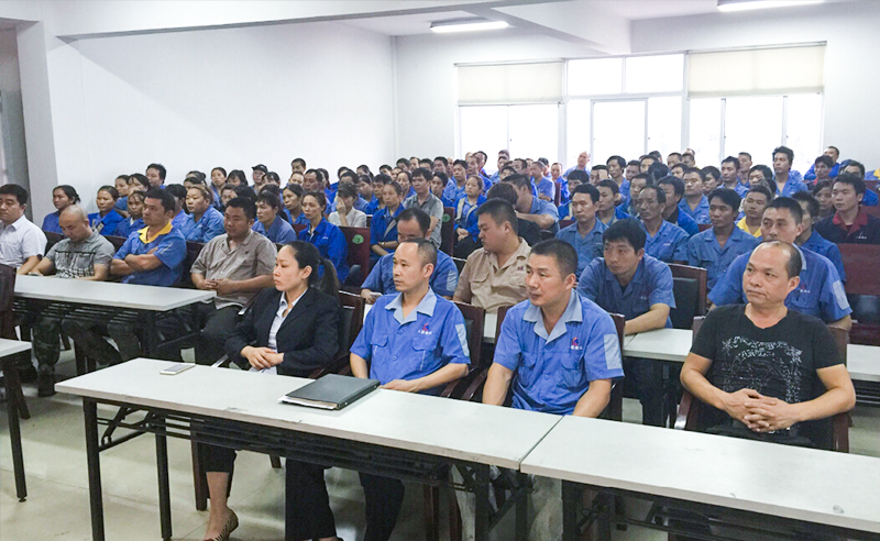 熱烈祝（zhù）賀2015年10月溫州三聯鍛造有限公司管理升級誓師大會順利召開