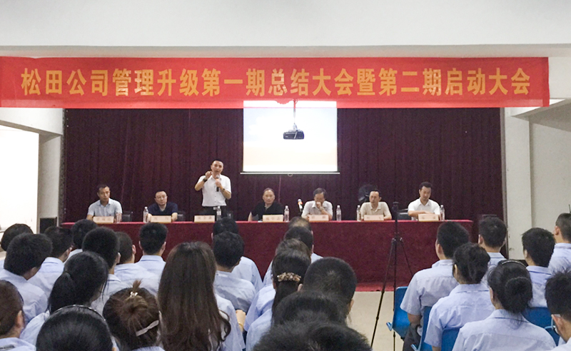 2015年6月鬆（sōng）田企業管理升級第一（yī）期總結暨第二期啟動大會順利召開
