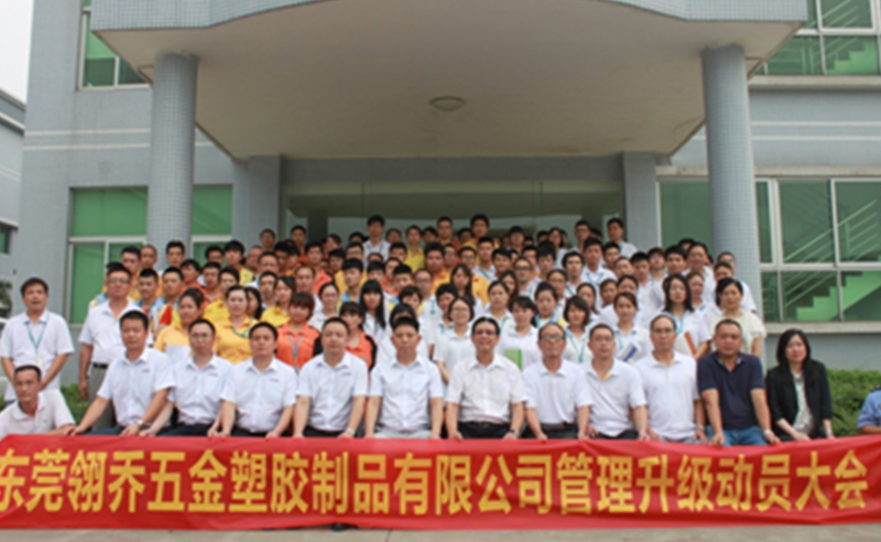 2016年11月東莞市（shì）翎喬五金塑膠製品有限公司完成管理升級