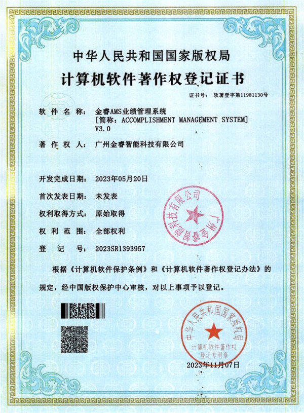 金睿（ruì）AMS業績管理係統