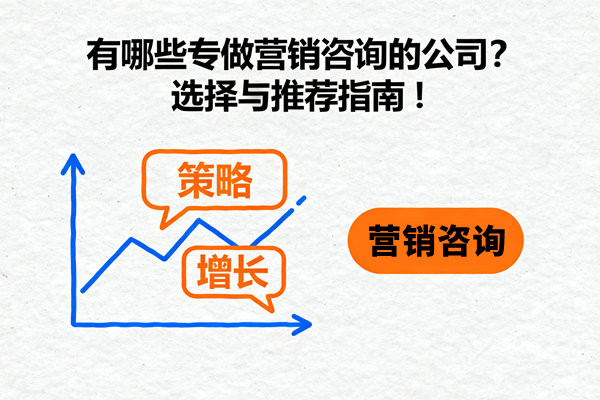 有哪些（xiē）專做營銷谘詢的公司？選擇與推薦指南！