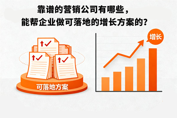 靠譜的營銷公司有哪些，能幫企業做可落地的增長方案的？